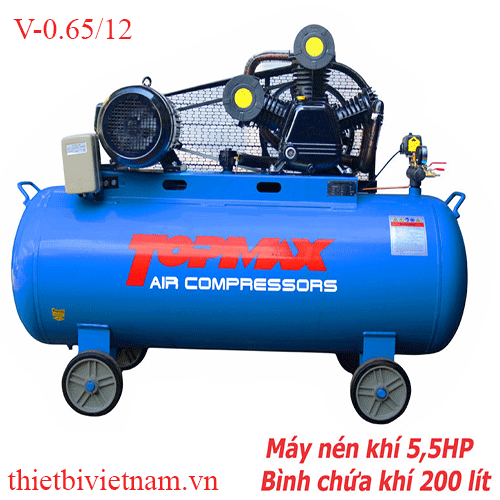 Máy nén khí 5,5 HP TOPMAX V-0.65/12