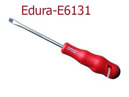 Tuốc nơ vít đầu dẹp cán nhựa 3x75mm E6131